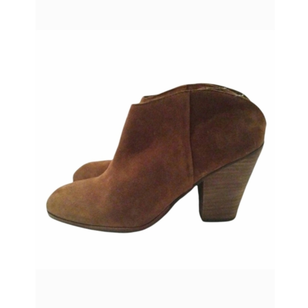 Dolce Vita Haken Suede Mule Booties Fall Shoes Comfy Boots Western Cowgirl 7.5